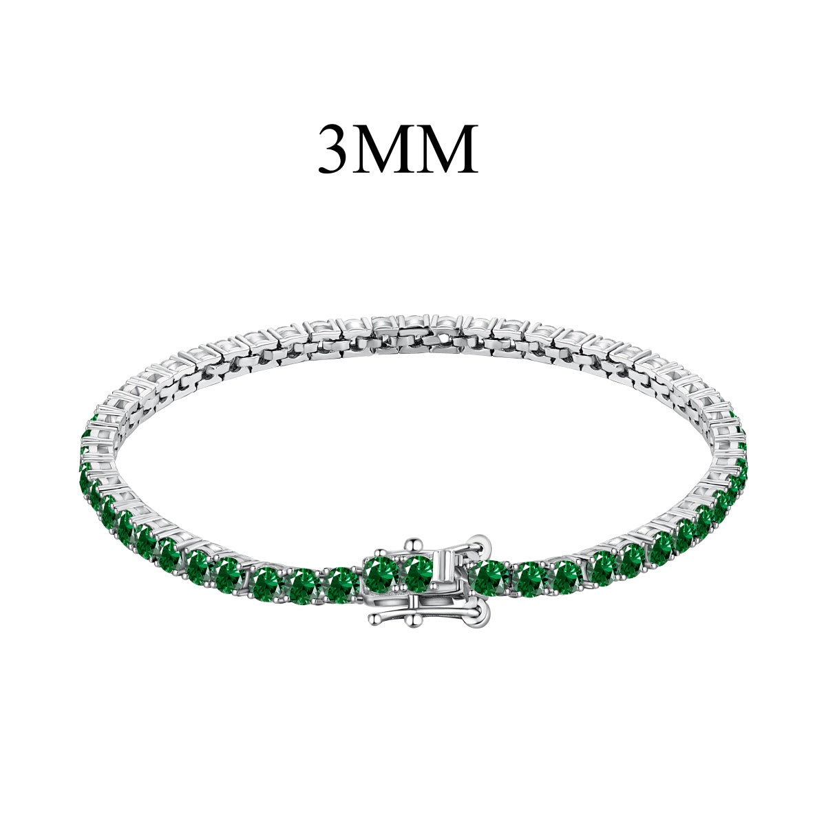 [Max Jewelry ]Radiant Colorful Round Cut Party Bracelet