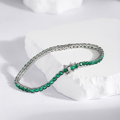 [Max Jewelry ]Radiant Colorful Round Cut Party Bracelet