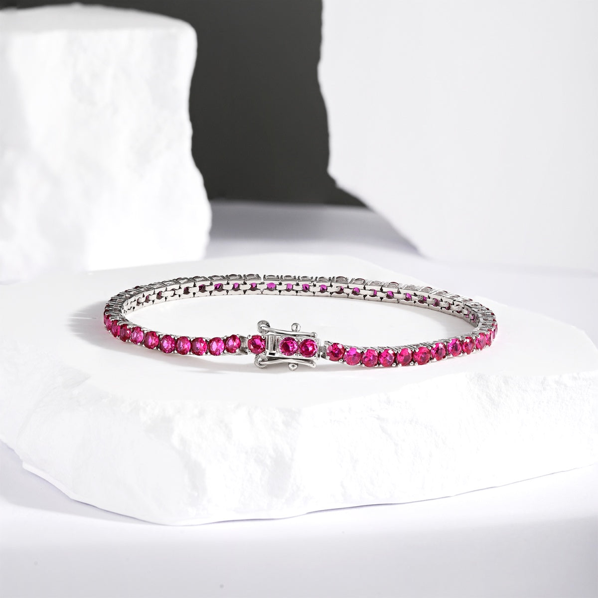 [Max Jewelry ]Radiant Colorful Round Cut Party Bracelet