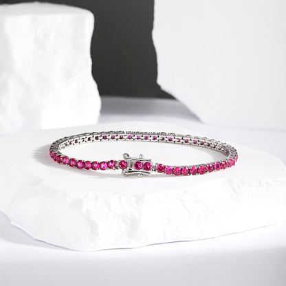 [Max Jewelry ]Radiant Colorful Round Cut Party Bracelet
