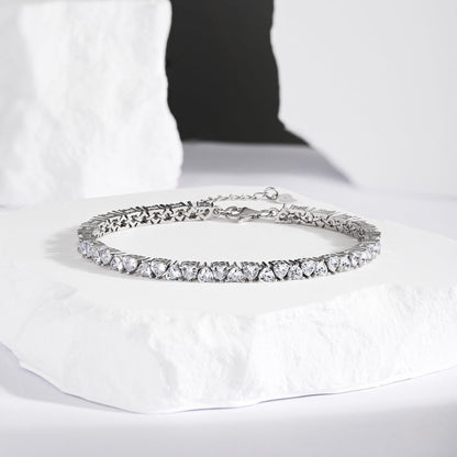[Max Jewelry ]Dazzling Romantic Heart Shape Lover Bracelet