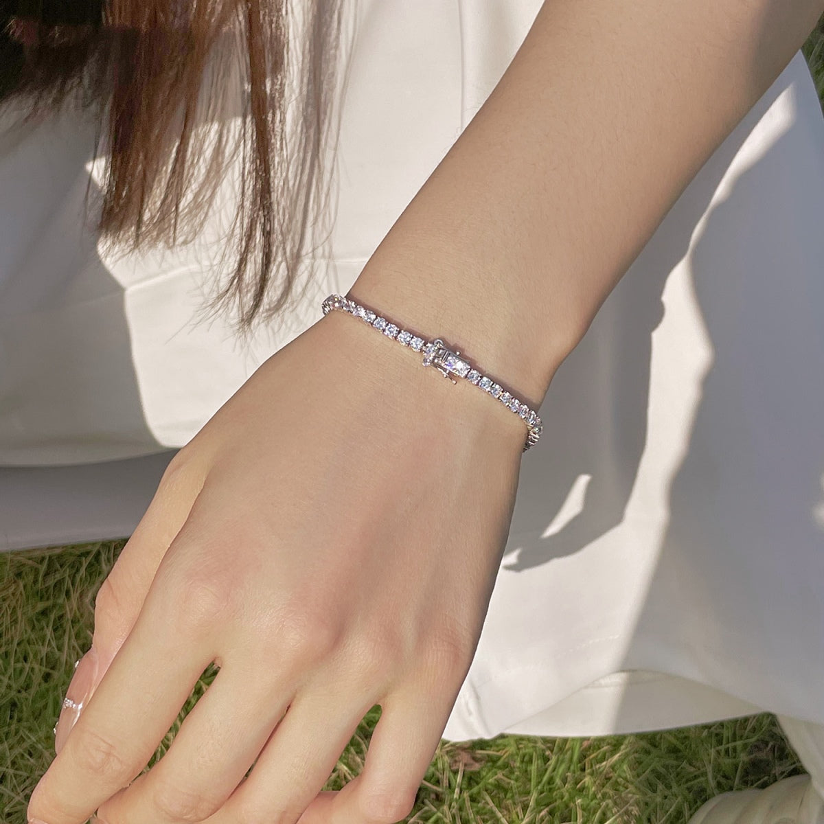 [Max Jewelry ]Radiant Colorful Round Cut Party Bracelet