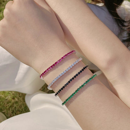 [Max Jewelry ]Radiant Colorful Round Cut Party Bracelet