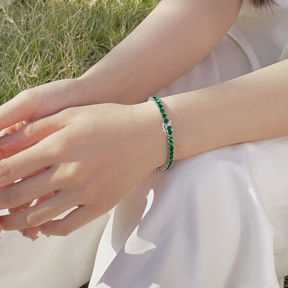 [Max Jewelry ]Radiant Colorful Round Cut Party Bracelet