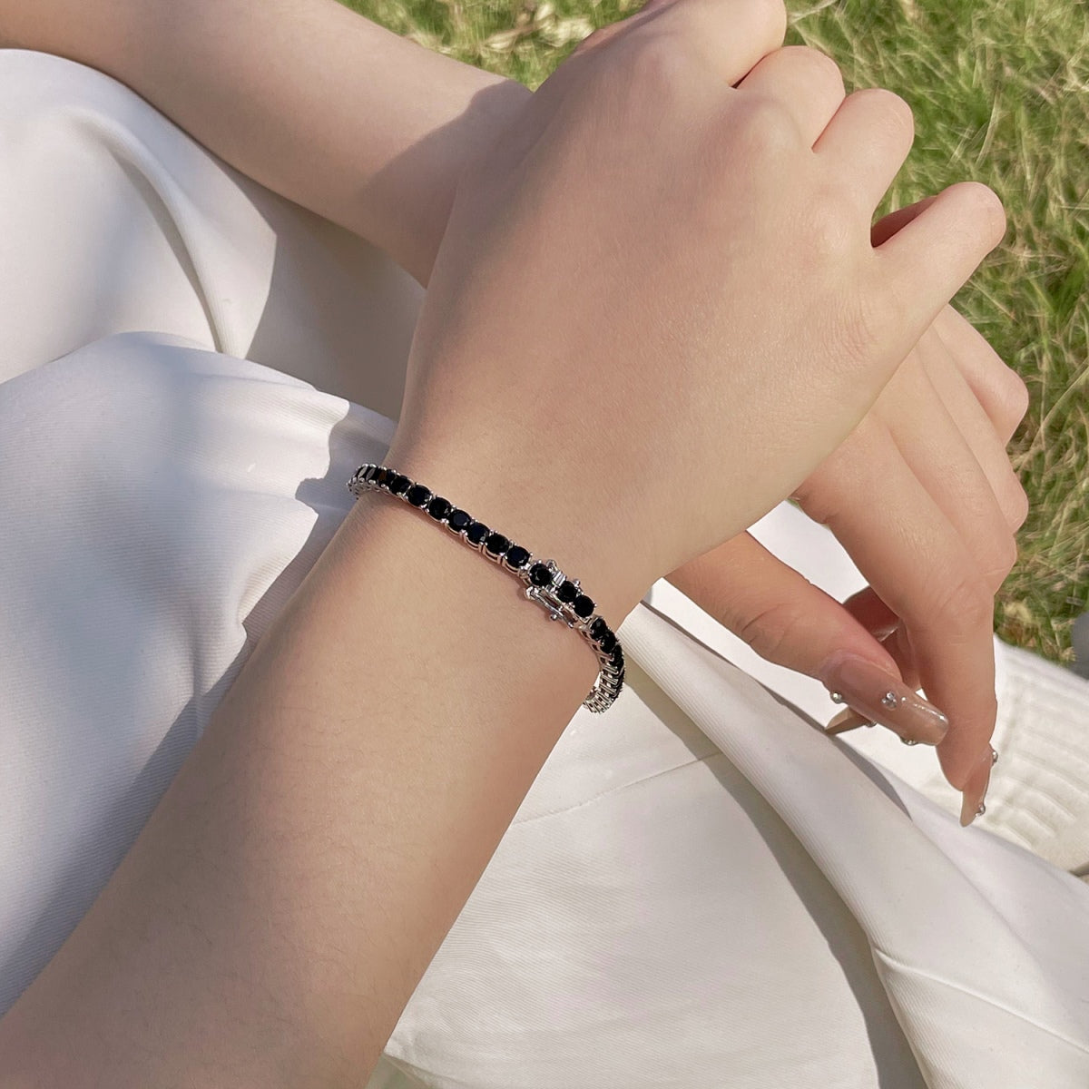 [Max Jewelry ]Radiant Colorful Round Cut Party Bracelet