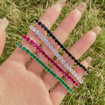[Max Jewelry ]Radiant Colorful Round Cut Party Bracelet
