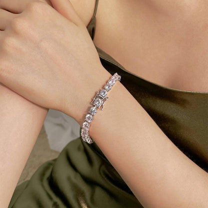 [Max Jewelry ]0.75 Carat Dazzling Round Cut Wedding Bracelet