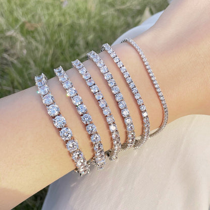 [Max Jewelry ]0.75 Carat Dazzling Round Cut Wedding Bracelet