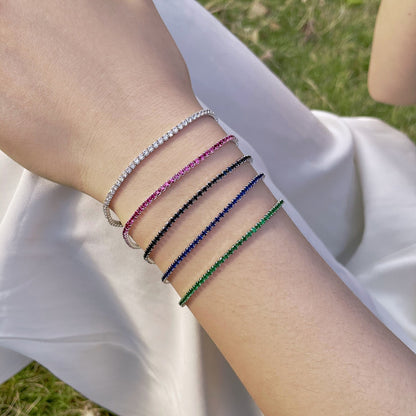 [Max Jewelry ]Radiant Colorful Round Cut Party Bracelet