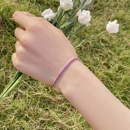 [Max Jewelry ]Radiant Colorful Round Cut Party Bracelet