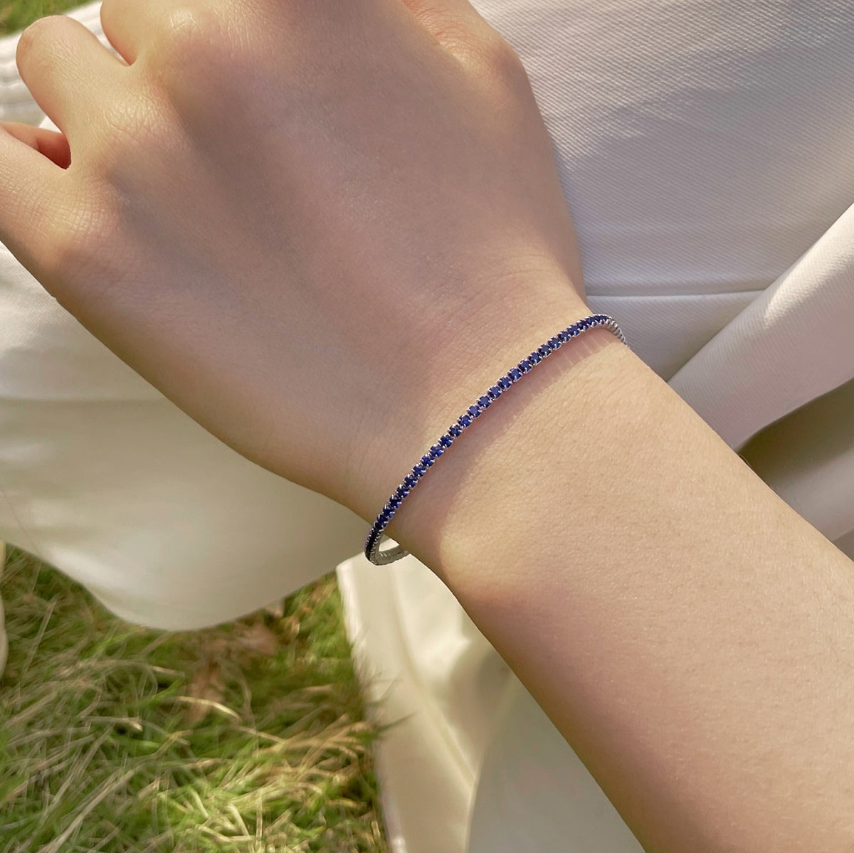 [Max Jewelry ]Radiant Colorful Round Cut Party Bracelet