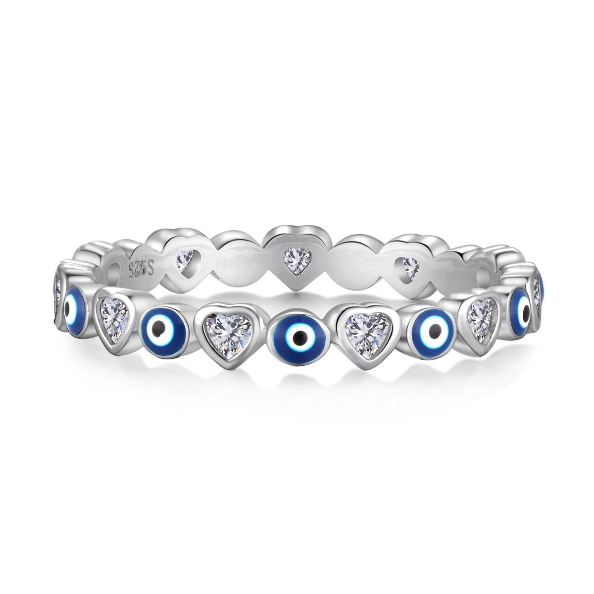 [Max Jewelry ]Radiant Colorful Round Shape Daily Ring