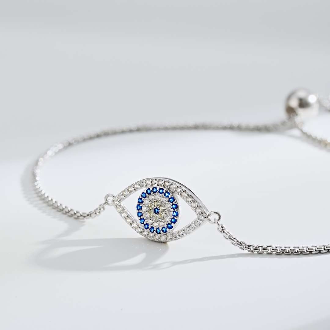 [Max Jewelry ]Dazzling Eye Shape Necklace