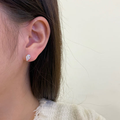 [Max Jewelry ]Ornate Water Drop Shape Earrings
