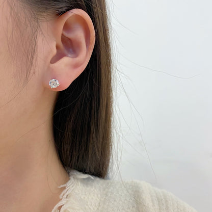 [Max Jewelry ]Dainty Round Shape Earrings