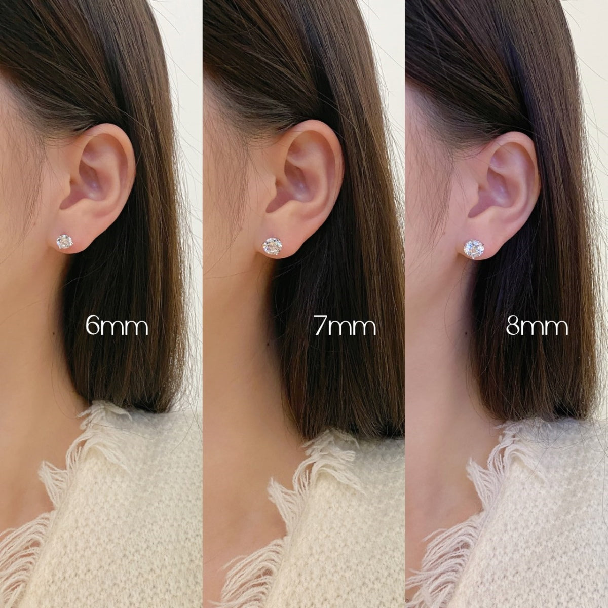 [Max Jewelry ]Dainty Round Shape Earrings