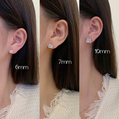 [Max Jewelry ]Delicate Square Shape Earrings