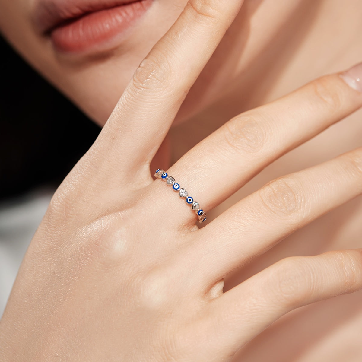 [Max Jewelry ]Radiant Colorful Round Shape Daily Ring