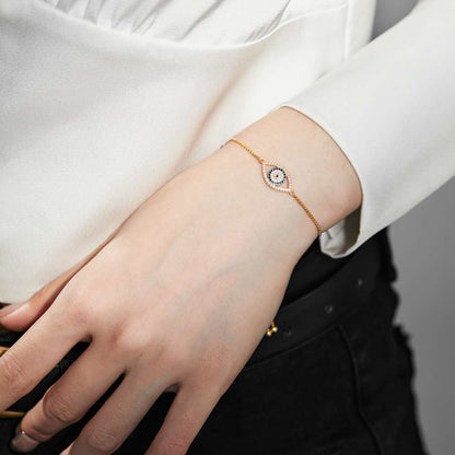 [Max Jewelry ]Dazzling Eye Shape Necklace