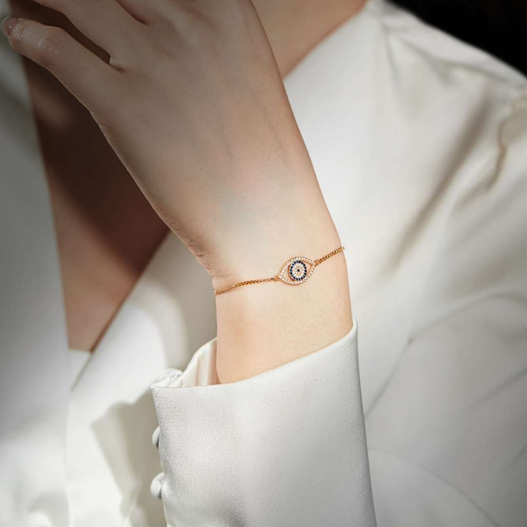 [Max Jewelry ]Dazzling Eye Shape Necklace
