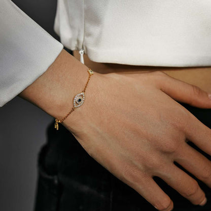 [Max Jewelry ]Dainty Eye Shape Necklace