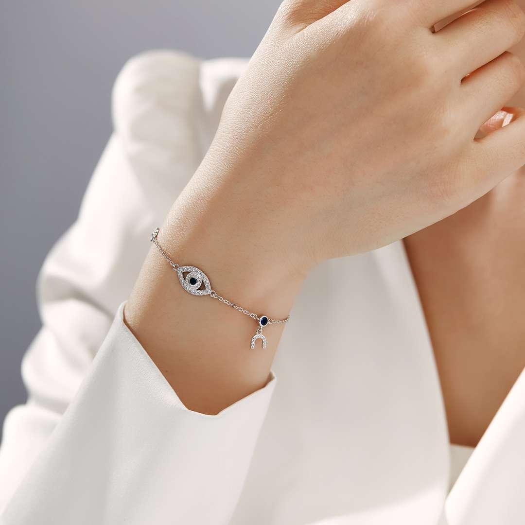 [Max Jewelry ]Dainty Eye Shape Necklace