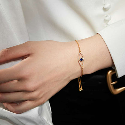 [Max Jewelry ]Devil's Eye Hollow Design Bracelet