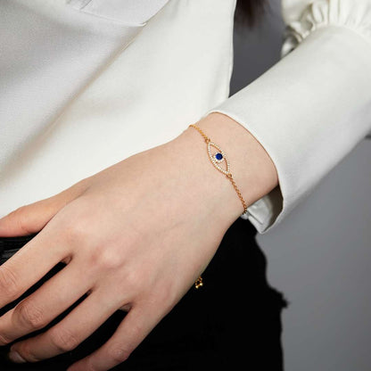 [Max Jewelry ]Devil's Eye Hollow Design Bracelet