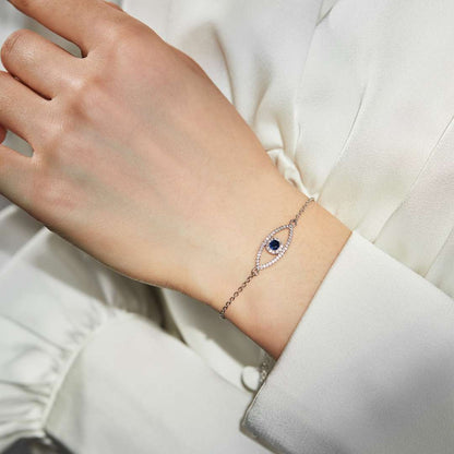 [Max Jewelry ]Devil's Eye Hollow Design Bracelet