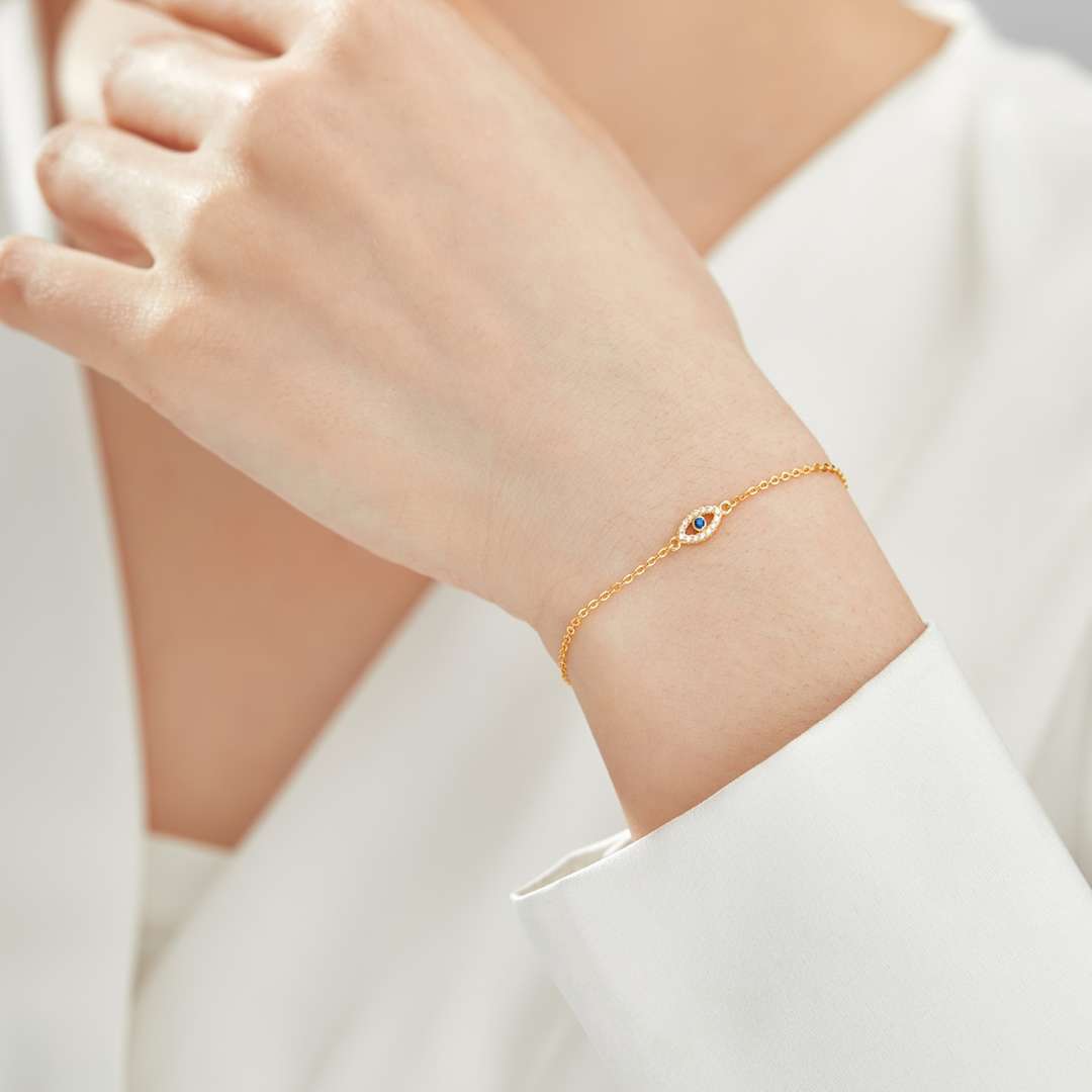 [Max Jewelry ]Evil Eye Shape Necklace