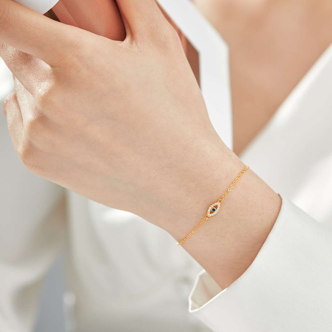 [Max Jewelry ]Evil Eye Shape Necklace