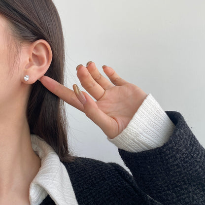 [Max Jewelry ]Oval Classic Dignified Elegant Earrings