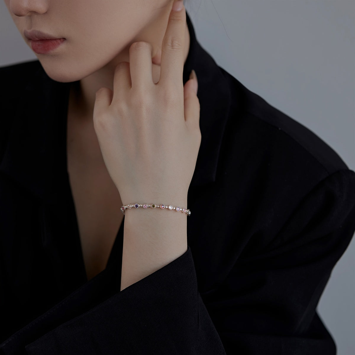 [Max Jewelry ]Sparkling Exquisite Round Cut Party Bracelet
