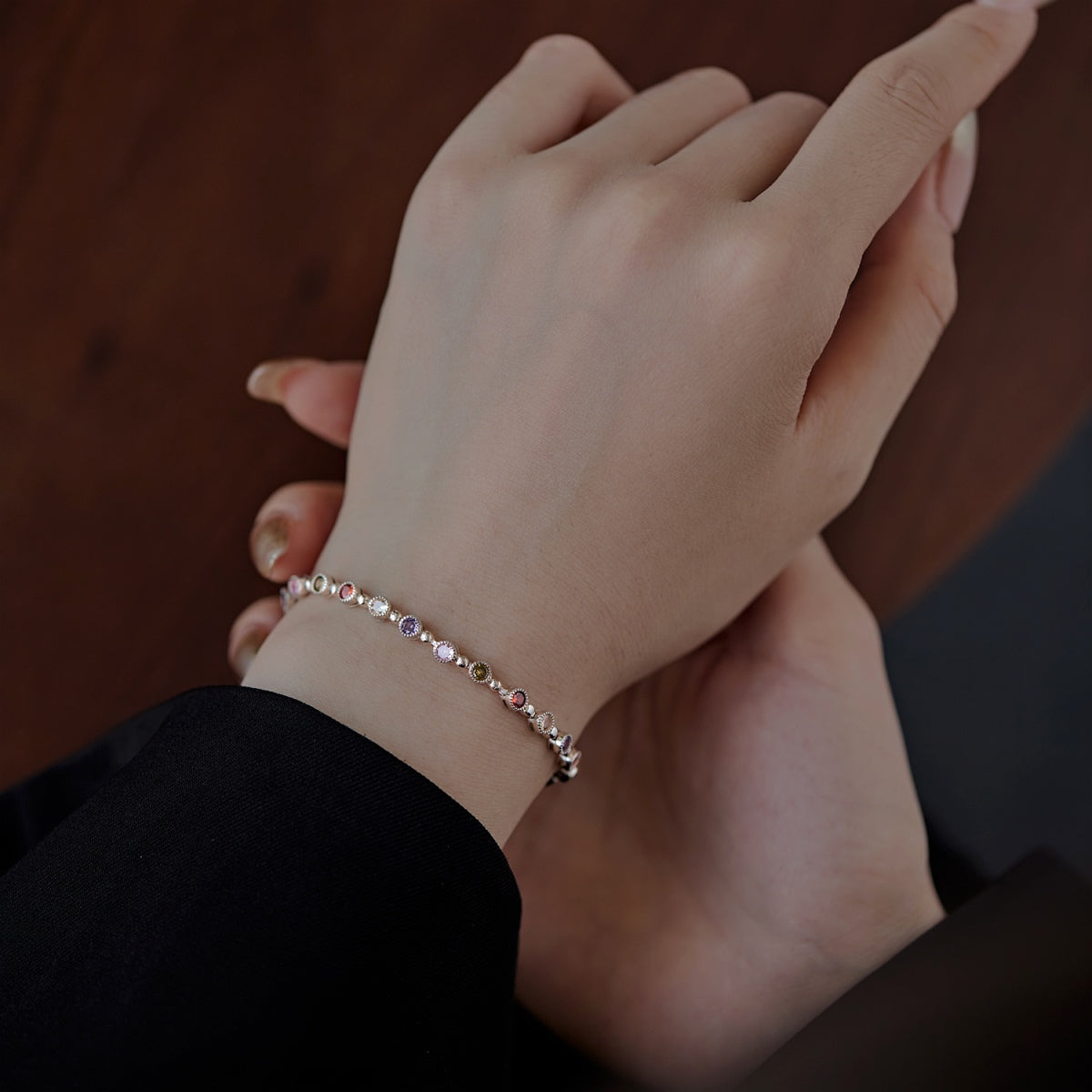 [Max Jewelry ]Sparkling Exquisite Round Cut Party Bracelet