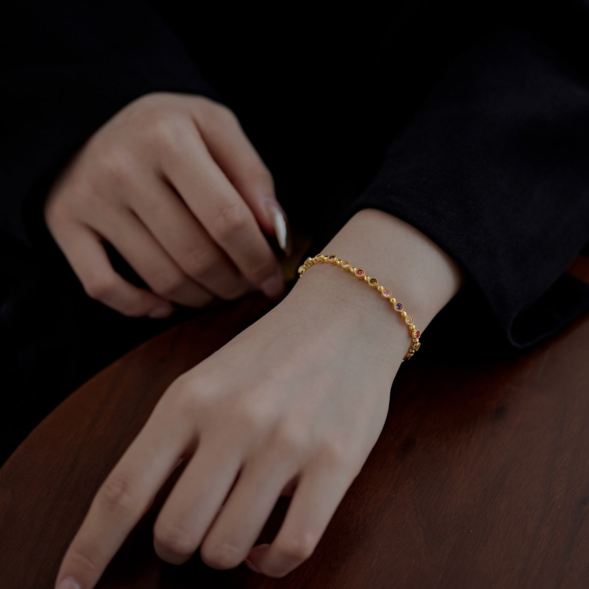 [Max Jewelry ]Sparkling Exquisite Round Cut Party Bracelet