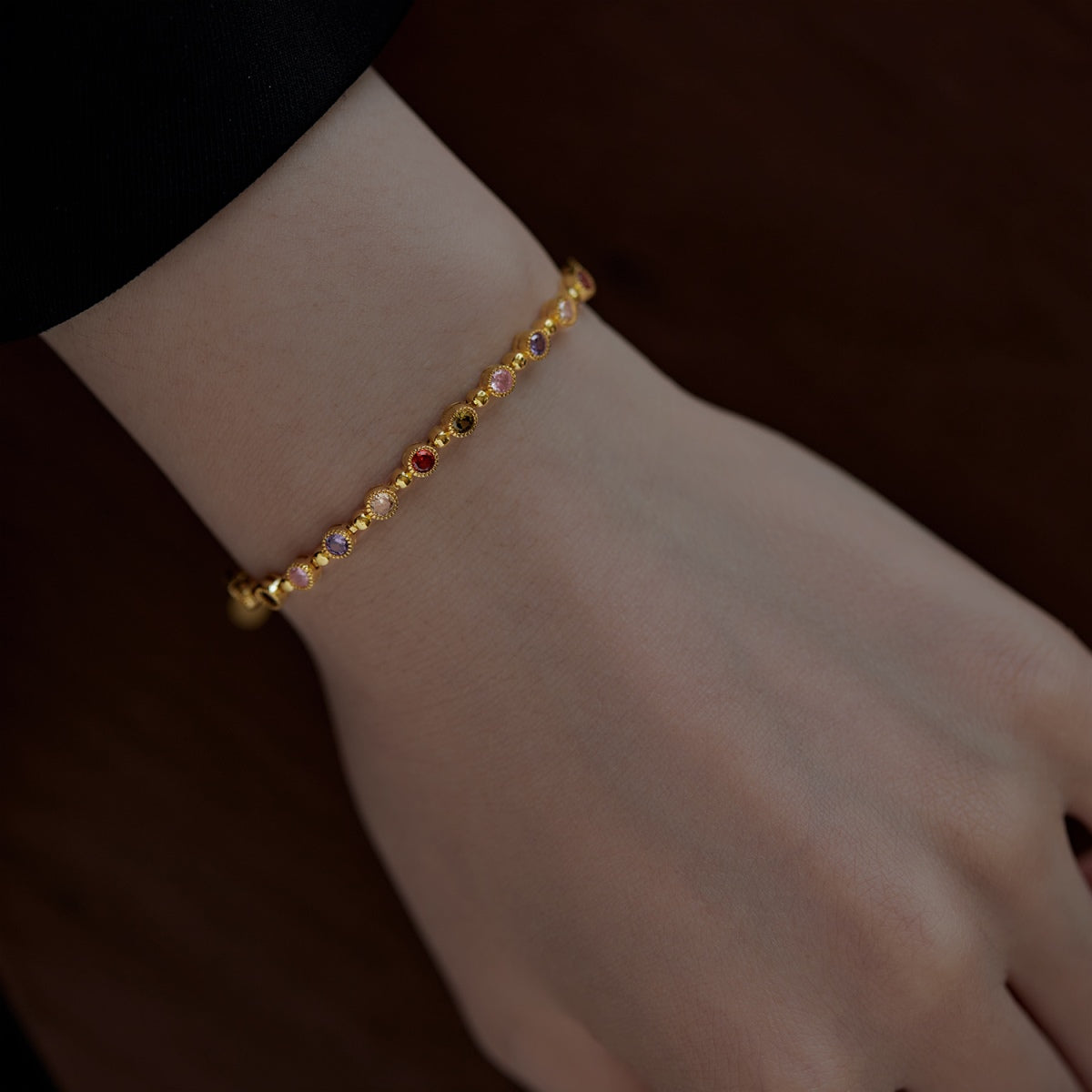 [Max Jewelry ]Sparkling Exquisite Round Cut Party Bracelet