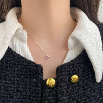 [Max Jewelry ]Ornate Heart Shape Necklace