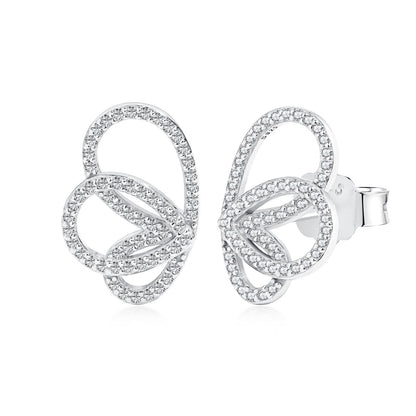 [Max Jewelry ]Exquisite Butterfly Shape Earrings