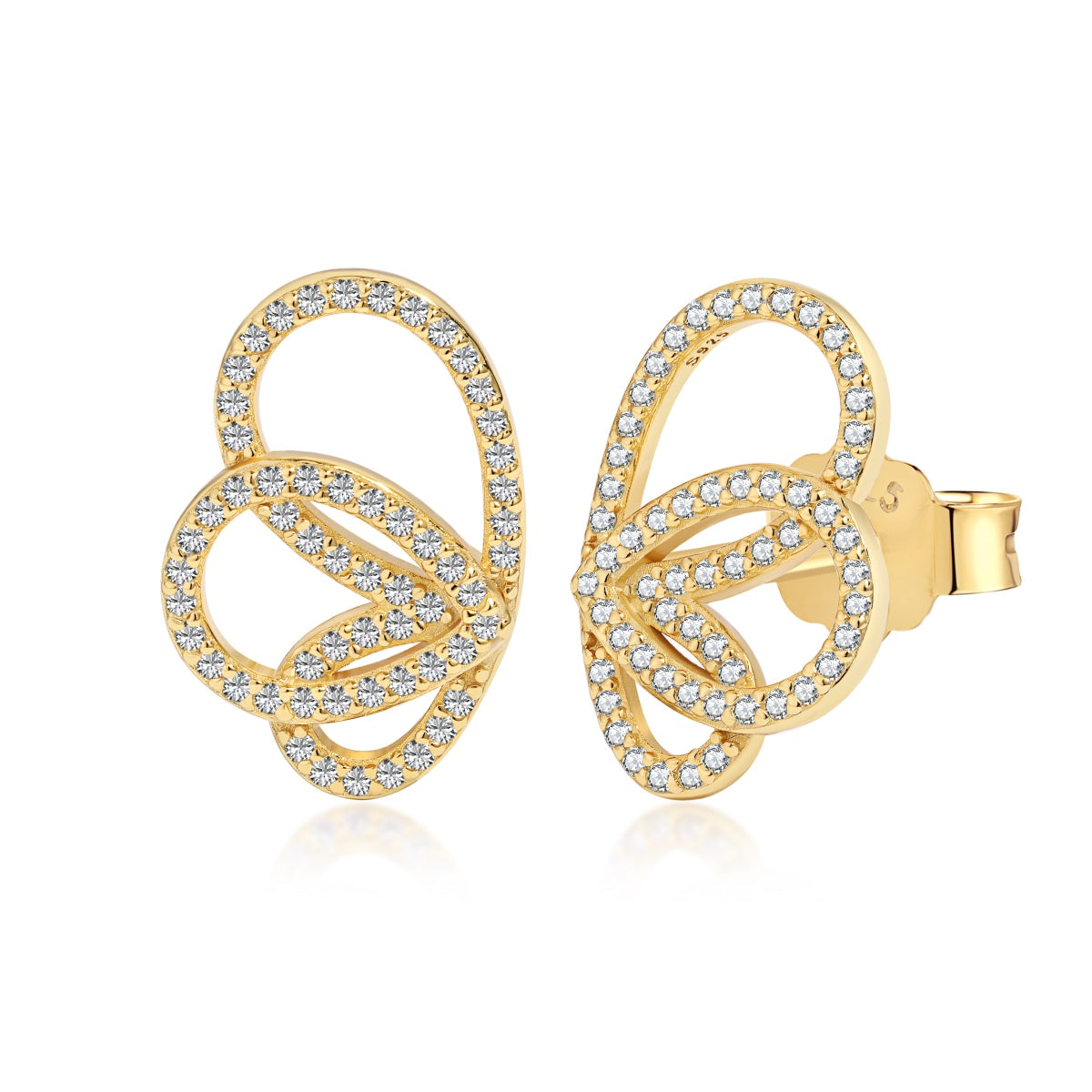 [Max Jewelry ]Exquisite Butterfly Shape Earrings