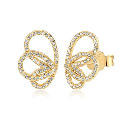[Max Jewelry ]Exquisite Butterfly Shape Earrings