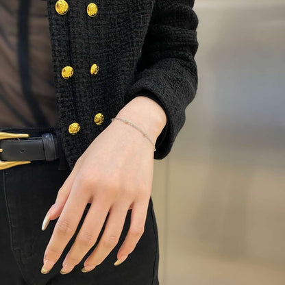 [Max Jewelry ]Delicate Bead Double Layer Bracelet