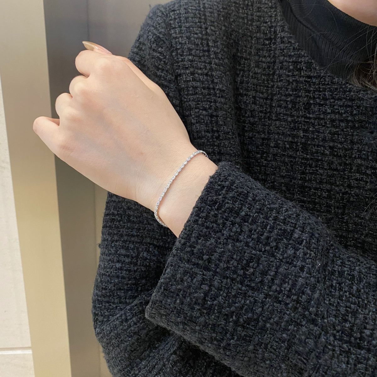 [Max Jewelry ]Elegant Emerald Cut Daily Bracelet