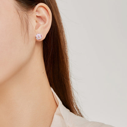 [Max Jewelry ]Ornate Colorful Octagon Shape Daily Earrings