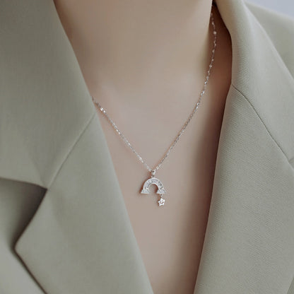 [Max Jewelry ]Unique Rainbow Star Necklace