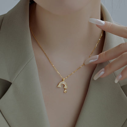 [Max Jewelry ]Unique Rainbow Star Necklace