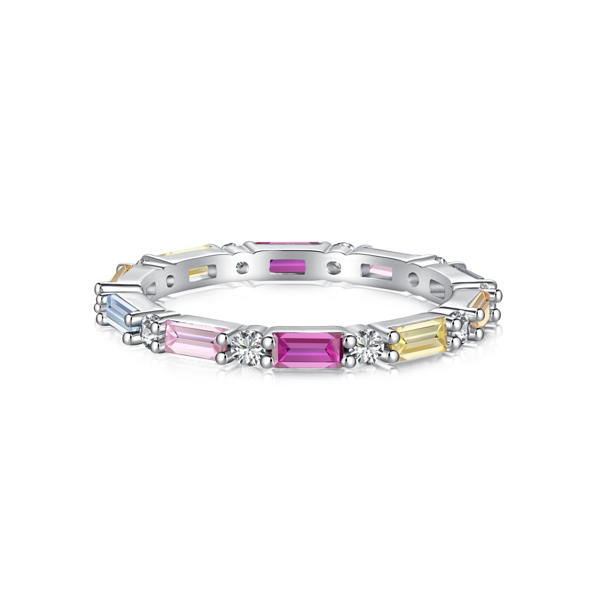 [Max Jewelry ]Lively In Shades Elegant Radiant Cut Daily Ring