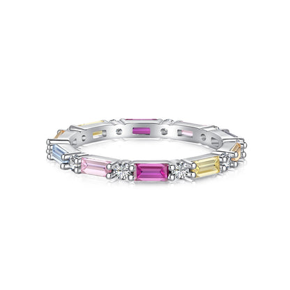 [Max Jewelry ]Lively In Shades Elegant Radiant Cut Daily Ring