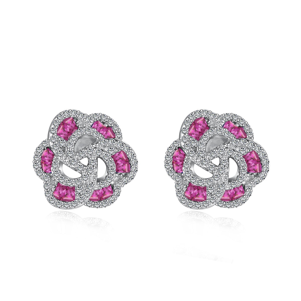 [Max Jewelry ]Exquisite Flower Shape Daily Earrings
