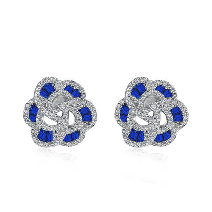 [Max Jewelry ]Exquisite Flower Shape Daily Earrings