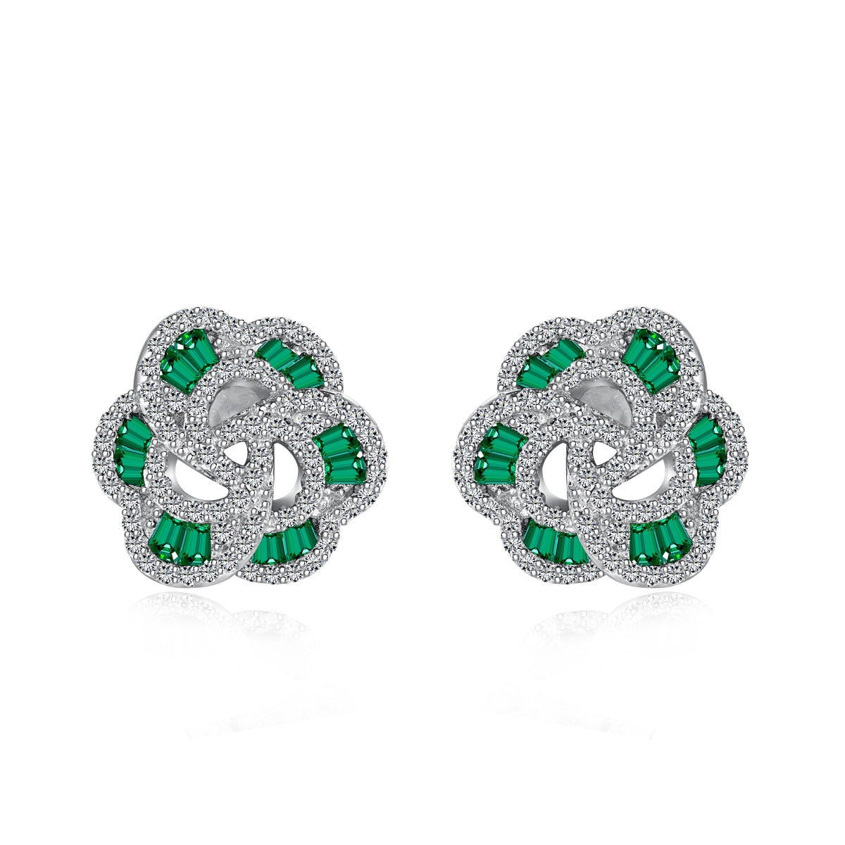 [Max Jewelry ]Exquisite Flower Shape Daily Earrings